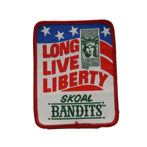 Skoal Other - Skoal Bandits Smokeless Tobacco Long Live Liberty Red White Blue Woven Patch
